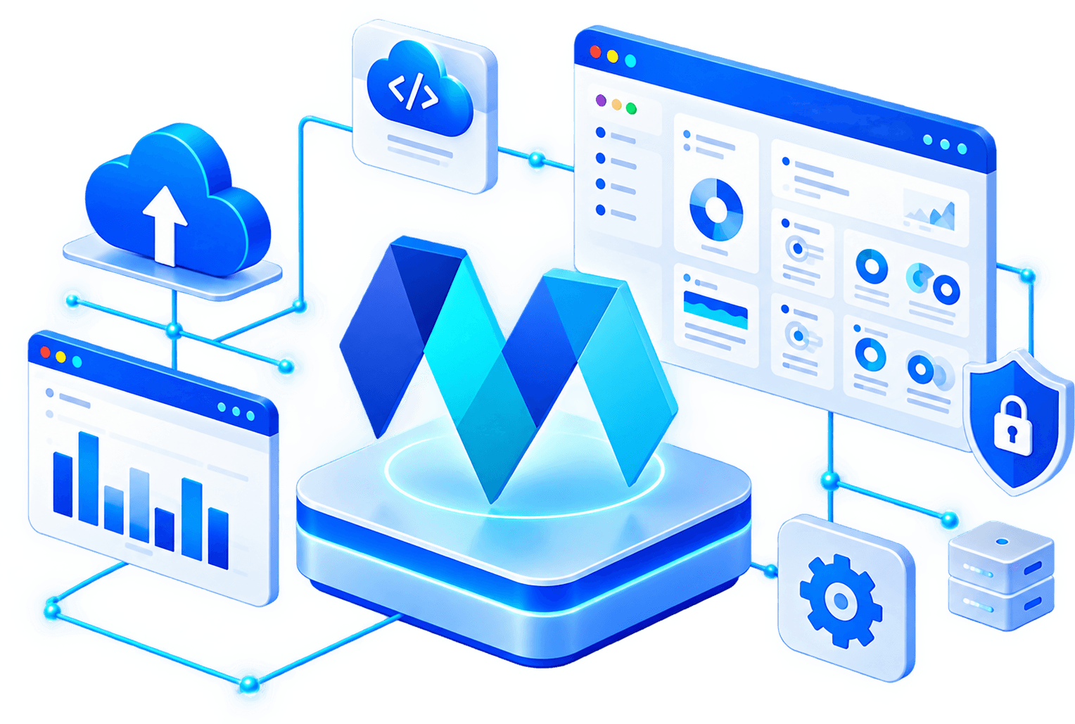 Manditek technology solutions illustration